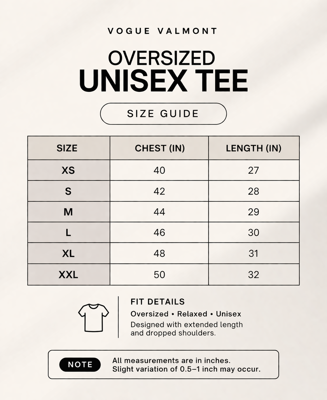 FOCUS — UNISEX OVERSIZED TEE